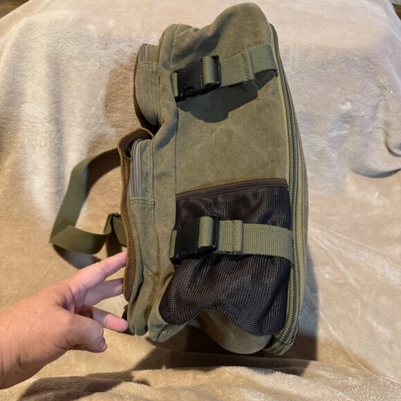 Canvas Travel Backpack laptop, Large Capacity Hiking Backpack, Outdoor Casual Da - Picture 4 of 14